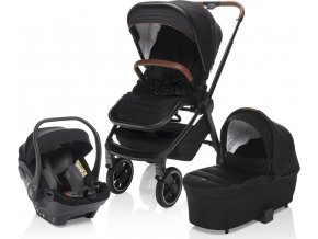 ZOPA Set kočárek Move Cross + korba XL + adaptér + autosedačka (Varianta Night Black/Black)