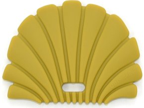 OB Designs Silikonové kousátko mušle, Gold