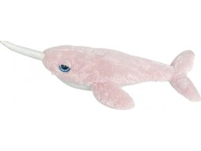 OB Designs Plyšový narval 52 cm, Soft Pink