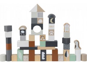 tryco drevene kostky 50 kusu