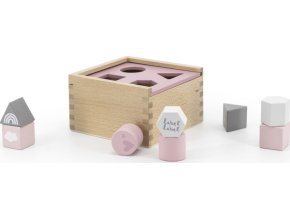 label label vkladacka tvaru ruzova