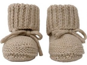 LODGER Slipper Knit Beige 0 - 6 měsíců