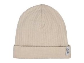 LODGER Beanie Seersucker Birch 6 - 12 měsíců