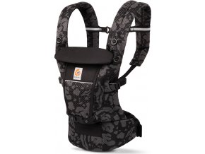 ERGOBABY | Adapt nosítko Soft Flex Mesh - Onyx blooms