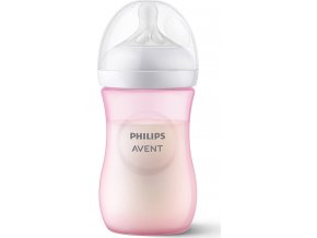 PHILIPS AVENT Philips AVENT Láhev Natural Response 260 ml, 1m+, růžová