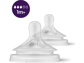 PHILIPS AVENT Philips AVENT Savička Natural Response 3 pomalý průtok 1m+, 2 ks