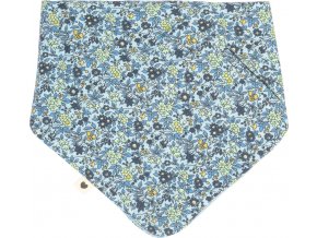 BIBS x Liberty slintacik z BIO bavlny CamomileLawn BabyBlue 940412231 5713795243327