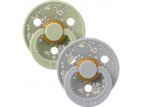 BIBSxLIBERTY Colour cumliky z prirodneho kaucuku 2ks Cloud Sage
