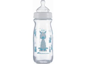 Bebeconfort Kojenecká láhev Emotion Glass 270ml 0-12m White