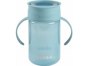 Beaba Hrnek trénovací 360° Blue 340 ml 12m+