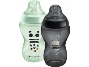 TOMMEE TIPPEE Kojenecká lahev ANTI-COLIC,  0+, 340 ml, Ollie a Pip, 2ks