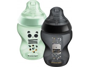 TOMMEE TIPPEE Kojenecká lahev, ANTI-COLIC, 0+, 260 ml, Ollie a Pip, 2ks