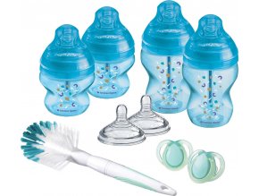 TOMMEE TIPPEE Set kojeneckých lahví advanced ANTI-COLIC, smíšené velikosti 9ks (Varianta Modrá)