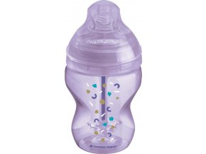 TOMMEE TIPPEE Kojenecká lahev ANTI-COLIC, advanced, 0+, 260 ml, fialová, 1ks