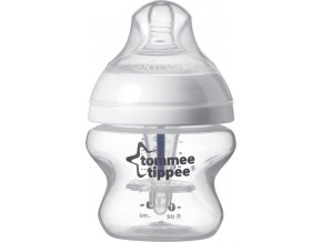 TOMMEE TIPPEE Kojenecká lahev advanced, ANTI-COLIC, pomalý průtok, modrá, 0+, 150 ml, 1ks