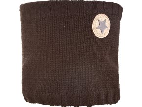 Little Angel nákrčník pletený hladký LA dětský Outlast ® - černá-logo (Velikost 3 | 42-44 cm)
