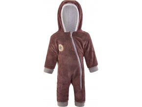 Little Angel overal MAZLÍK BAMBUS lem Outlast® - hnědá (Velikost 62)