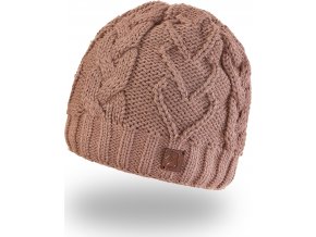 Little Angel Čepice pletená srdce Outlast ® - kašmír (Velikost 5 | 49-53 cm)