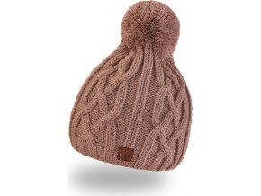 Little Angel Čepice pletená copánek Outlast ® - kašmír (Velikost 5 | 49-53 cm)