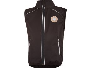 Little Angel vesta softshell STRETCH - černá (Velikost 86)
