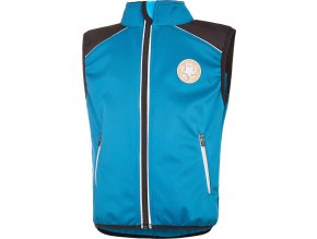 Little Angel vesta softshell STRETCH - petrolej (Velikost 86)