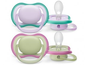 PHILIPS AVENT Philips AVENT Šidítko Ultra air neutral 0-6m dívka fialová, 2ks