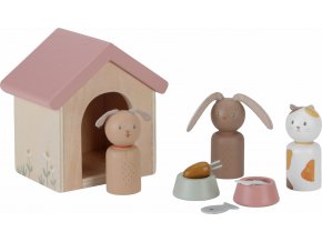 Little Dutch Sada domácí mazlíčci do domečku pro panenky dřevěná