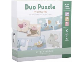 Little Dutch Duo puzzle Květiny a motýli