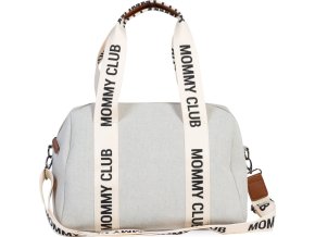 Childhome Přebalovací taška Mommy Club Signature Canvas Off White
