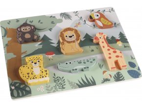 ZOPA Dřevěné puzzle jungle