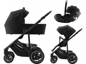 BRITAX Set kočárek Smile 5Z + hluboká korba + autosedačka Baby-Safe