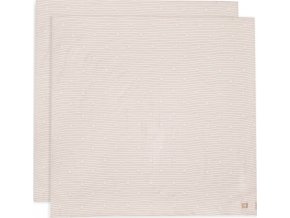 Jollein Pleny zavinovací 2ks 115x115 cm Miffy Stripe Biscuit