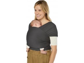 ERGOBABY | ŠÁTEK/Aura Sustainably Sourced Knit Baby Wrap - Soft Black