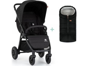 PETITEMARS PETITE&MARS Kočárek sportovní Airwalk2 Perfect Black + PETITE&MARS fusak Jibot ZDARMA