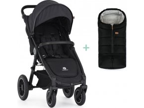 PETITEMARS PETITE&MARS Kočárek sportovní Street2 Air Black Perfect Black + PETITE&MARS fusak Jibot ZDARMA