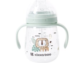 KikkaBoo Hrnek se silikonovým pítkem 240ml 6m+ Savanna Mint
