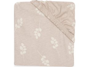 Jollein Prostěradlo napínací 120x60 Twig Wild Rose