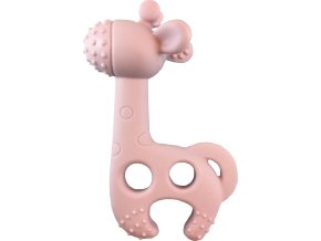 DiaperChamp Kousátko žirafa Bite me Raff Old Pink
