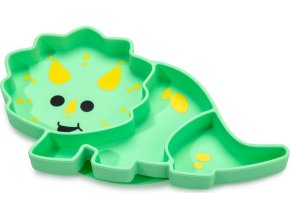 Silikonový dělený talířek s přísavkou - Dinosaur