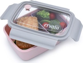 Bento Box krabička na svačinu 880 ml - růžová