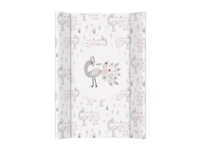 CEBA CEBA Podložka přebalovací 2-hranná s pevnou deskou (50x70) Comfort Lolly Polly Peacock