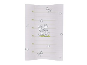 CEBA CEBA Podložka přebalovací 2-hranná měkká COSY (50x70) Zebra šedá