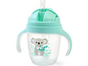 BABYONO BABYONO Hrnek učicí s brčkem Koala 6m+