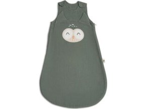FUNNABABY Mušelínový spací pytel Ivy Green 90 cm