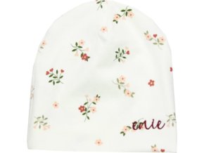 enie baby Dětská čepice 3-6m FLOWERS CREME