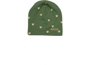 enie baby Dětská čepice 12-16m BEARS GREEN