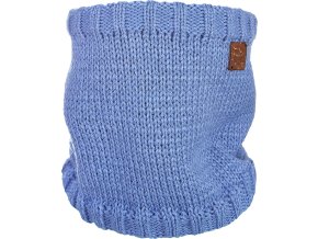 Little Angel nákrčník pletený hladký LA dětský Outlast ® - ocelová (Velikost 3 | 42-44 cm)
