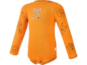 Little Angel body smyk obrázek TISK Outlast® - medová/medová zvířátka (Velikost 62)