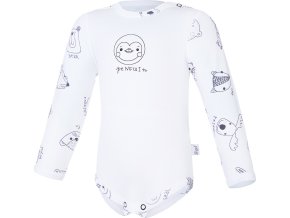 Little Angel body smyk obrázek TISK Outlast® - bílá/bílá zvířátka (Velikost 62)