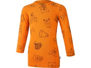 Little Angel tričko smyk DR TISK Outlast® - medová zvířátka (Velikost 86)